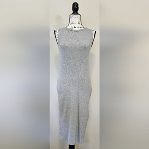 Forever 21 grey bodycon midi dress - size M